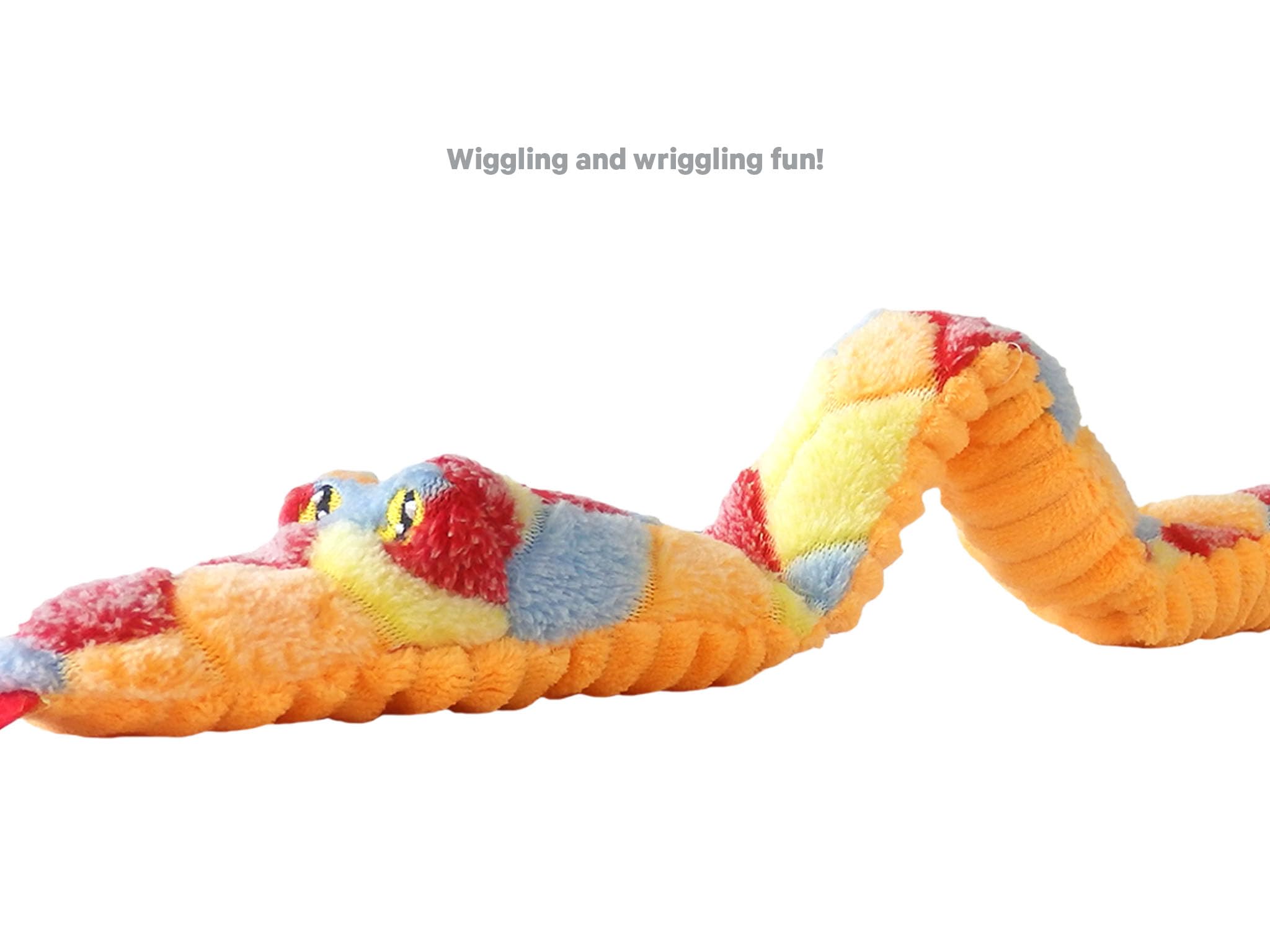Serpent-jouet ASPCA peluche grande taille, divertissement durable pour chien