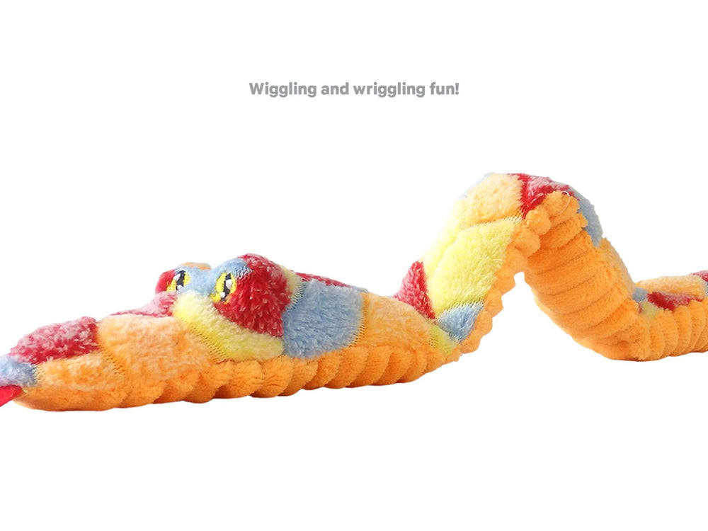 Serpent-jouet ASPCA peluche grande taille, divertissement durable pour chien