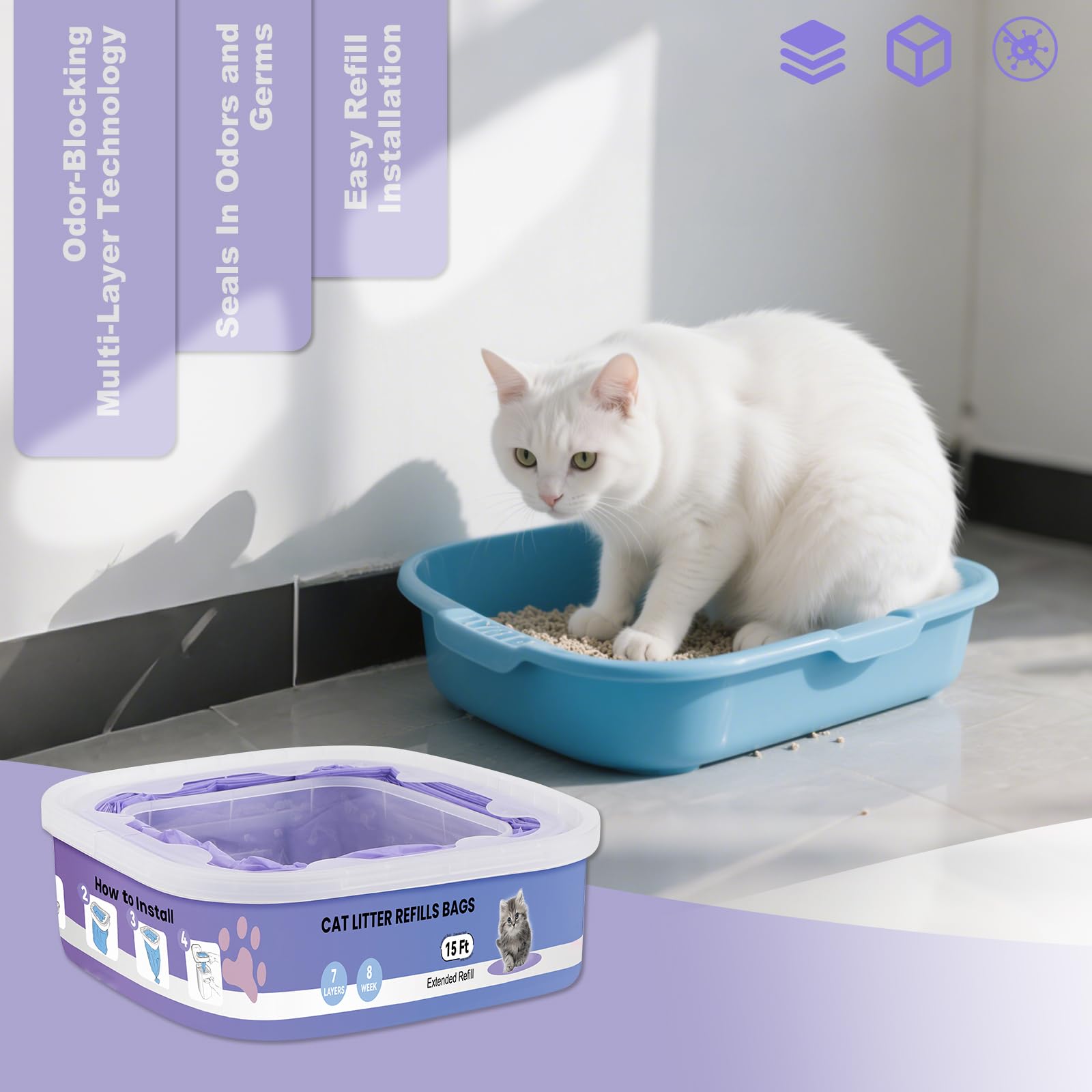Astrallgn ideal-foyers-multi-chats : adapté aux foyers avec plusieurs chats.