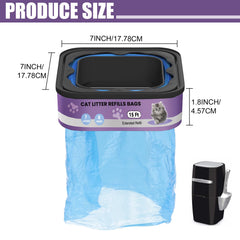 Astrallgn sac-litiere-extra-épais-imperméable, réduction des fuites et confinement des odeurs.