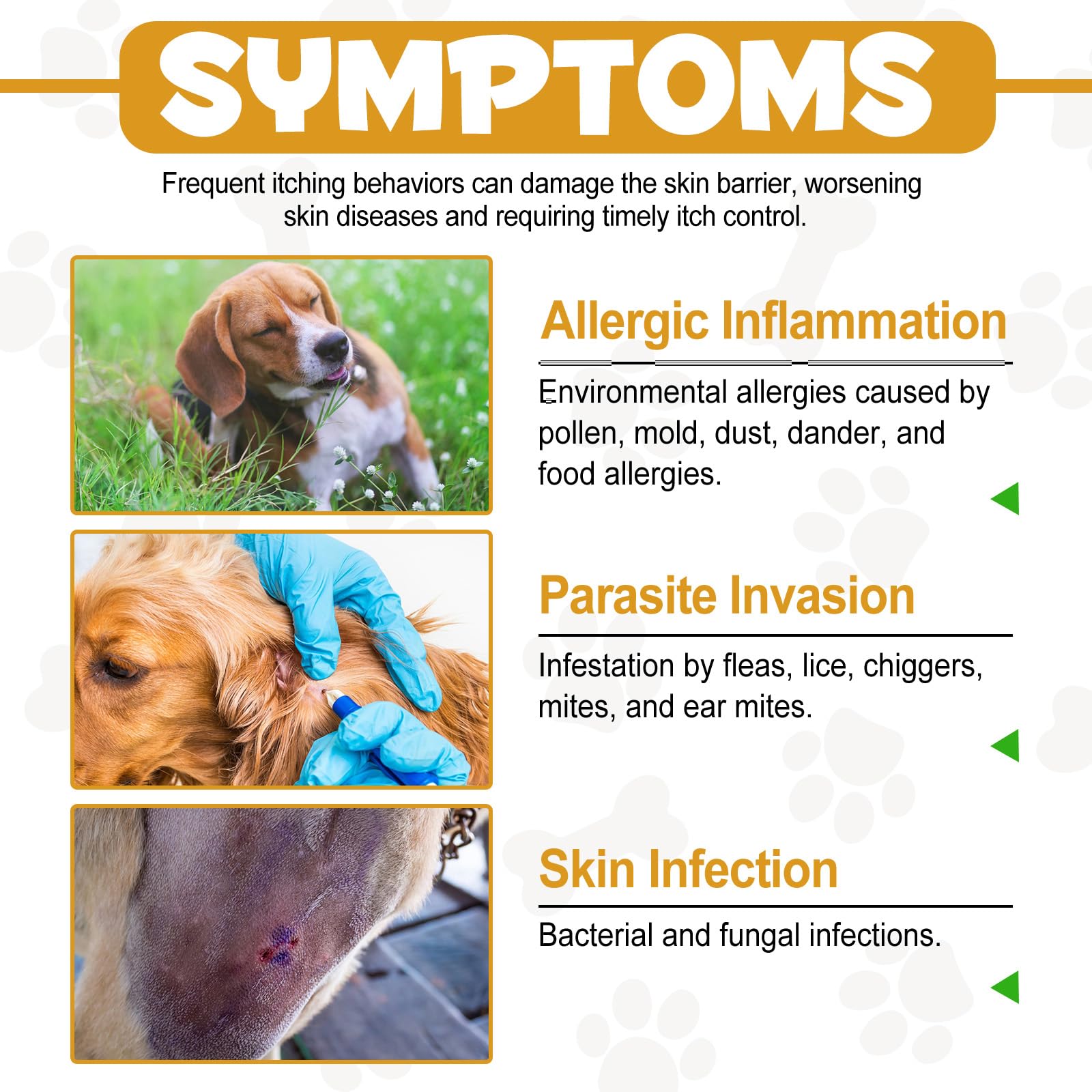 Asusxcli Allergy Relief Drops: formulation naturelle adaptée à chiens de toutes tailles.