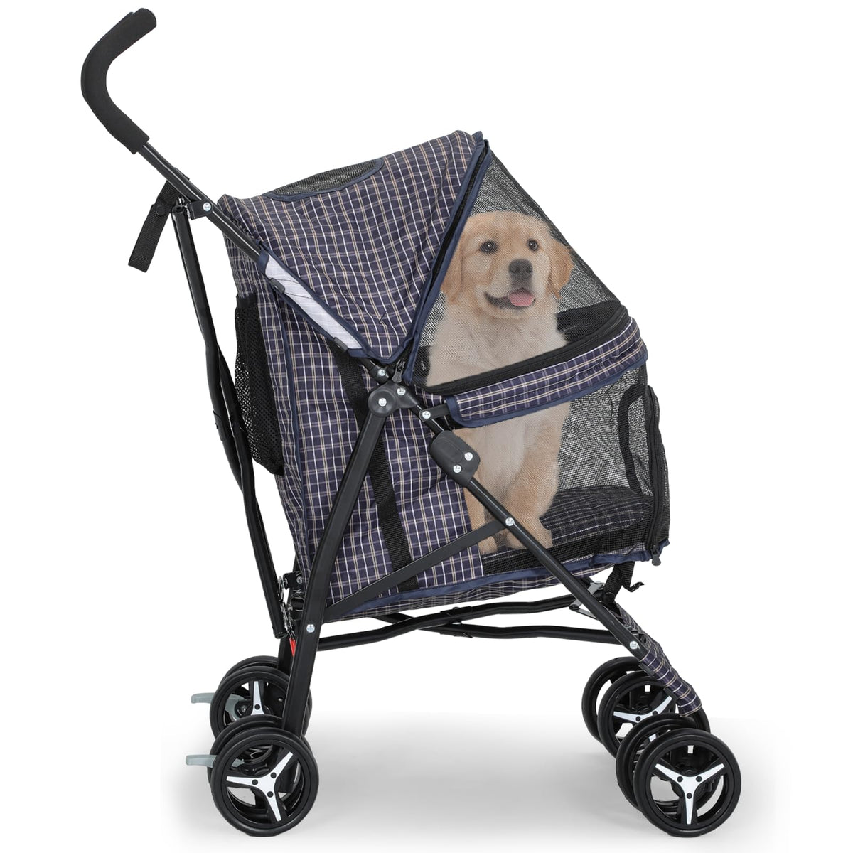 Athena Collection poussette animaux quatre roues, pratique pour promenades quotidiennes