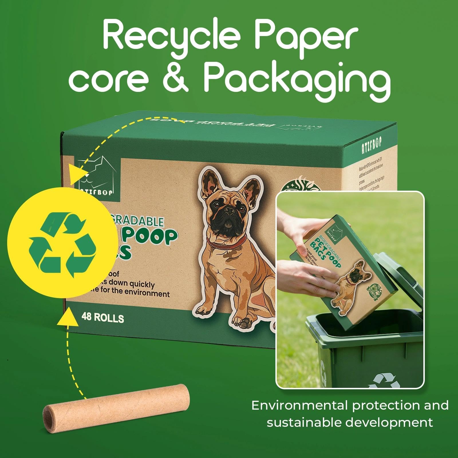 ATIFBOP emballage recyclable et matériaux recyclables, choix écoresponsable.