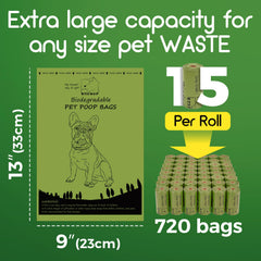 ATIFBOP rouleaux sacs-poubelle chien épais, anti-fuite pour tous les chiens.