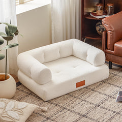 ATJafurn canapé chien dossier triple enveloppant, soutien sûr pour le repos