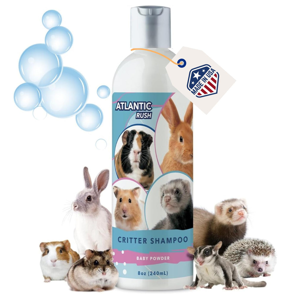 Atlantic Rush Critter Shampoo – bouteille-seche, soin rapide du pelage.