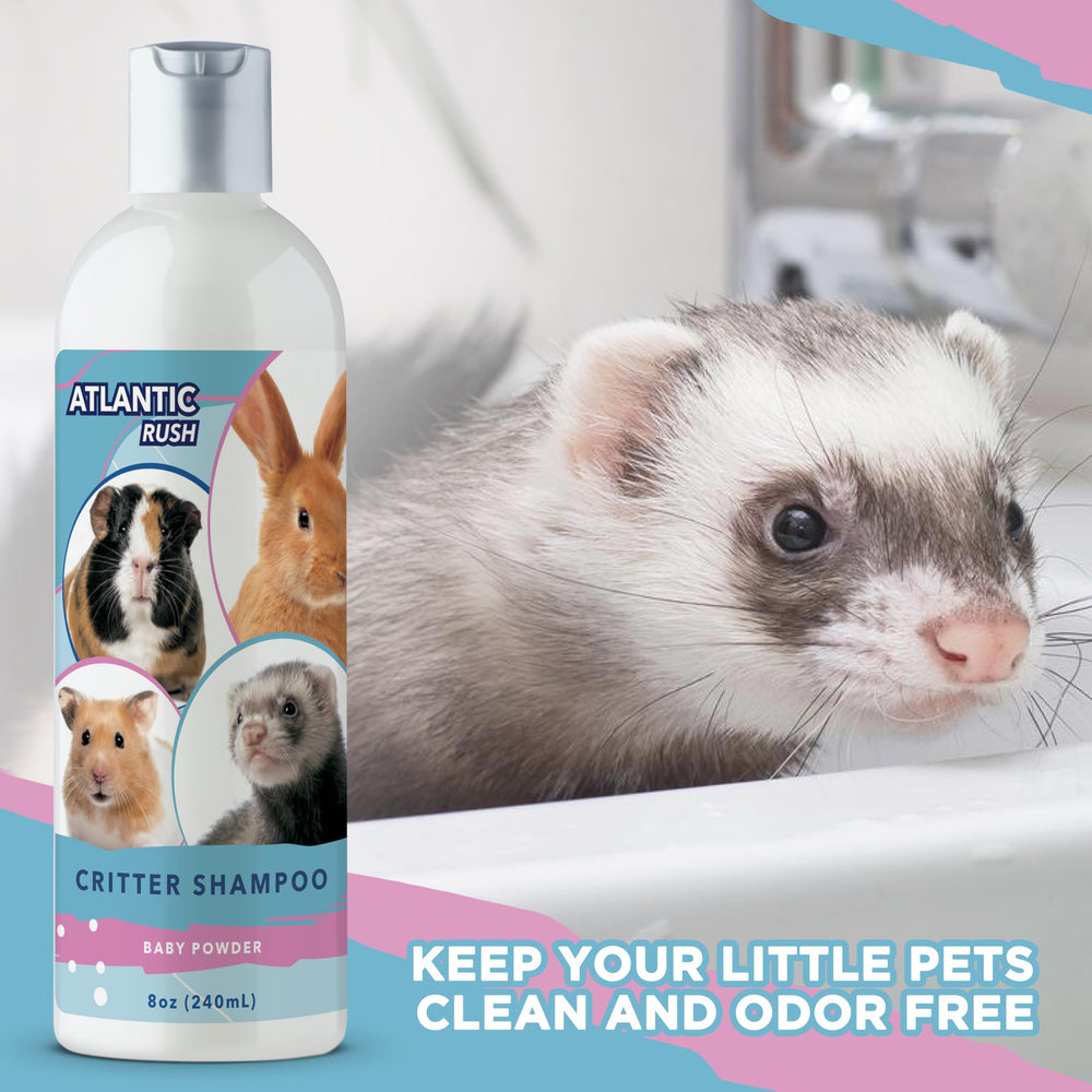 Atlantic Rush Critter Shampoo – odeur-legere adaptée aux animaux sensibles.