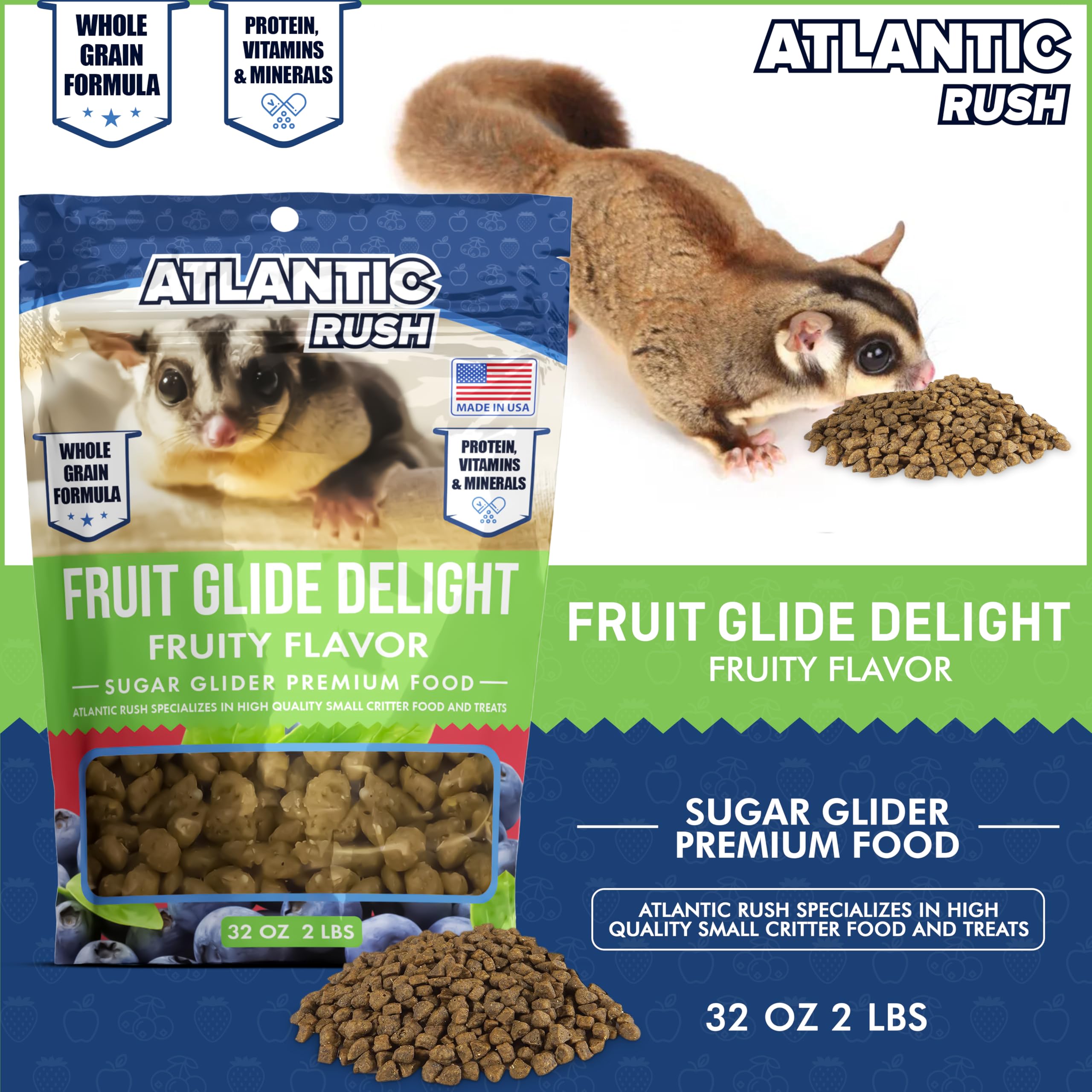 Atlantic Rush Fruit Glide Delight, utilisation quotidienne simple pour repas adaptes.