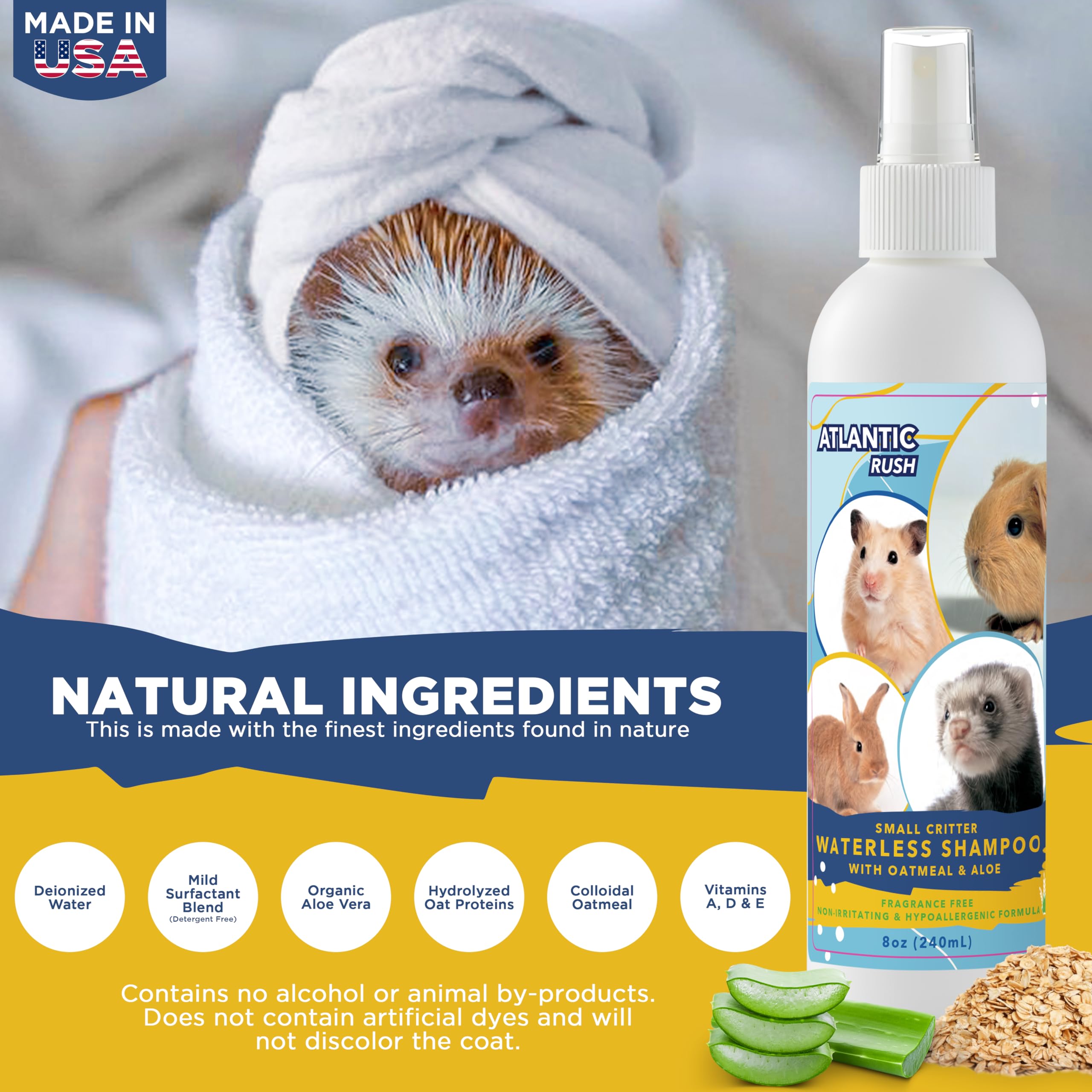 Atlantic Rush Sans parfum; formulation sûre pour peaux sensibles.