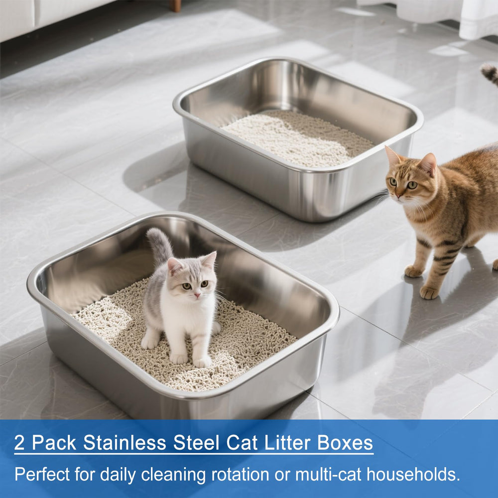 Atogafigo boîte litière inox durable et sans odeur.