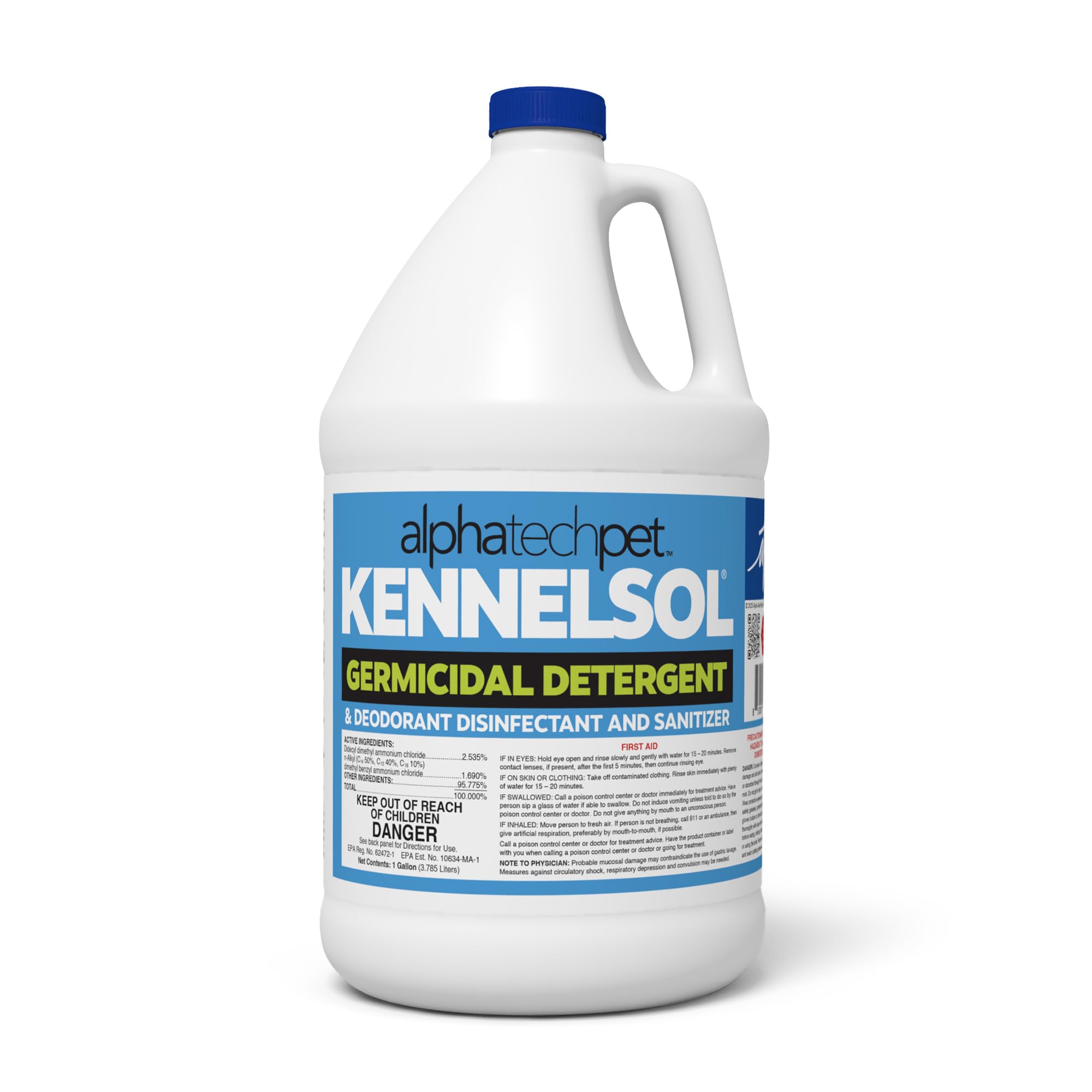 ATP KennelSol, bouteille 1 galon nettoie et désodorise les chenils sans rinçage.