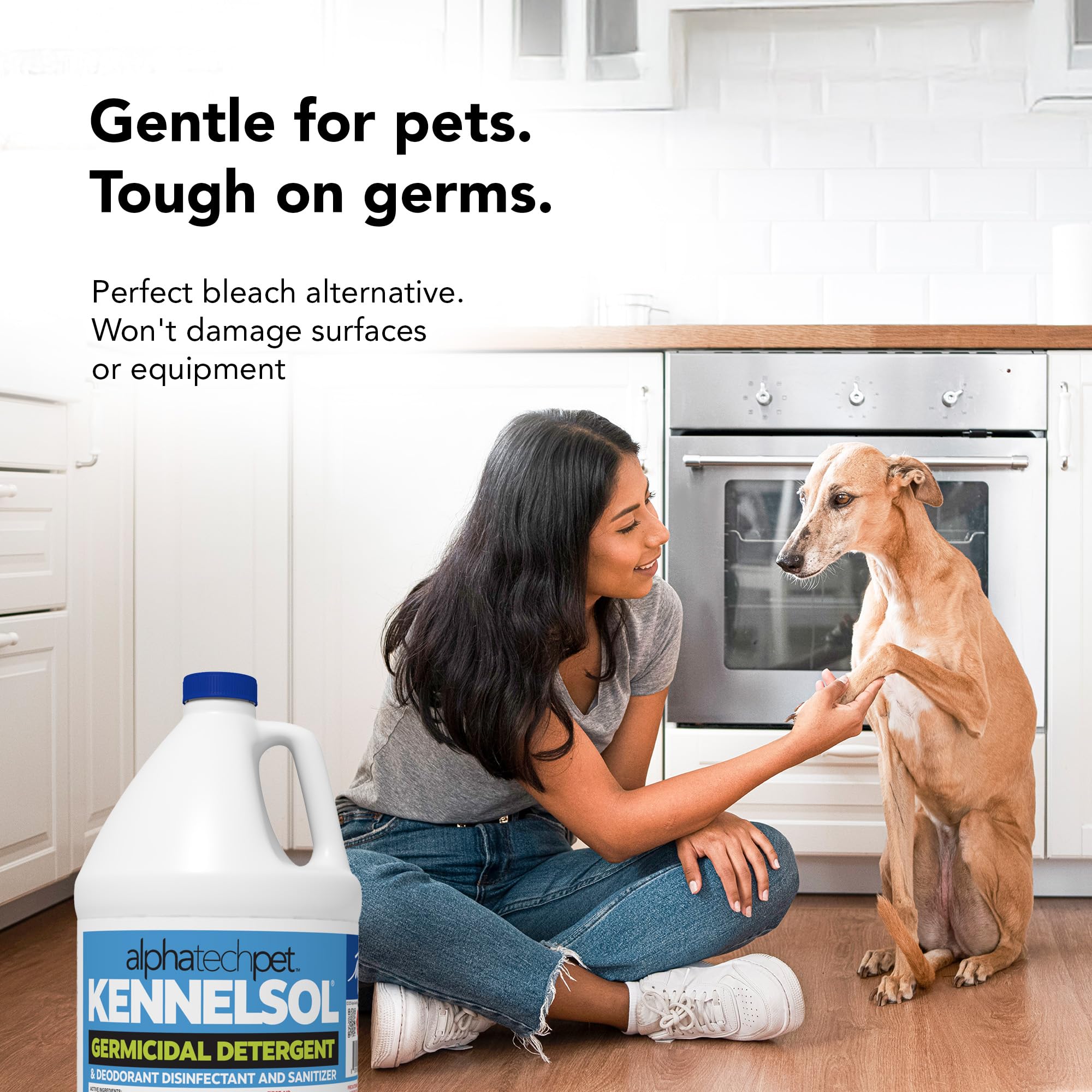 ATP KennelSol, efficace sur les surfaces et équipements du chenil.