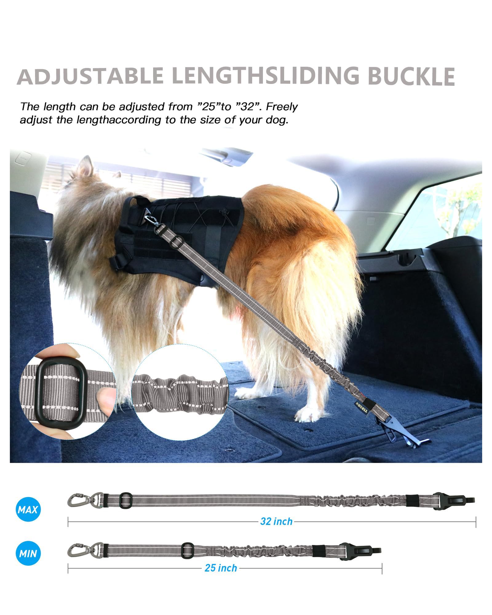 Boucle pivotante 360°, évite les enchevêtrements et tiraillements pendant le trajet.