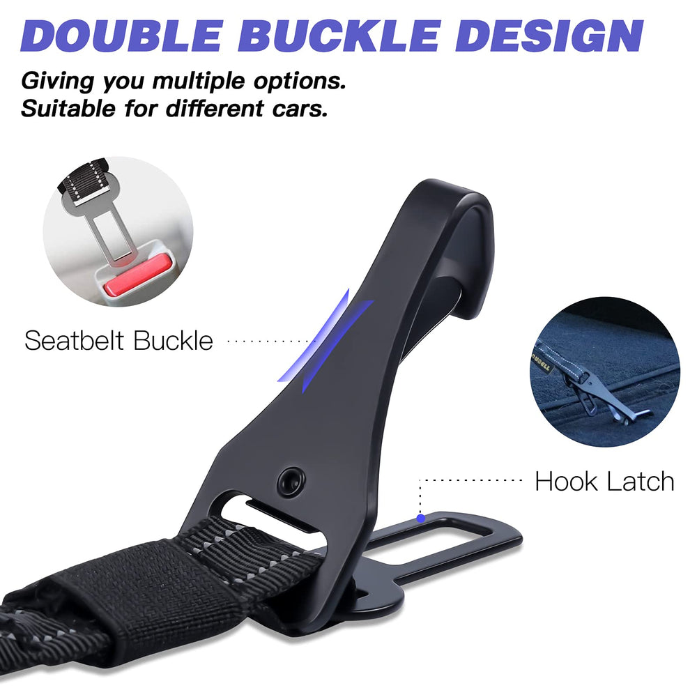 AUBELL ceinture chien elastique amortisseur 25-32 pouces: confort lors des arrêts et virages