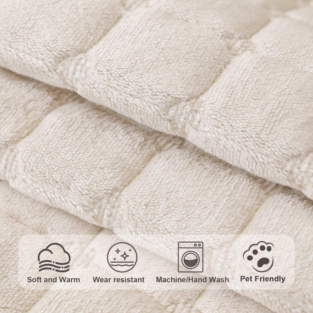 Housse Aucrovee velours lavable en machine, entretien facile