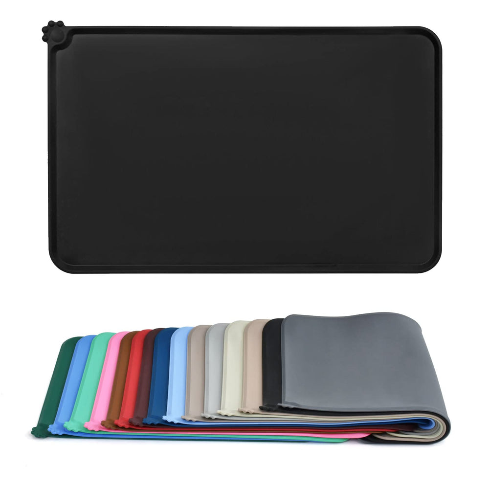AUDWUD Tapis d'alimentation en silicone étanche, protège le sol des éclaboussures.