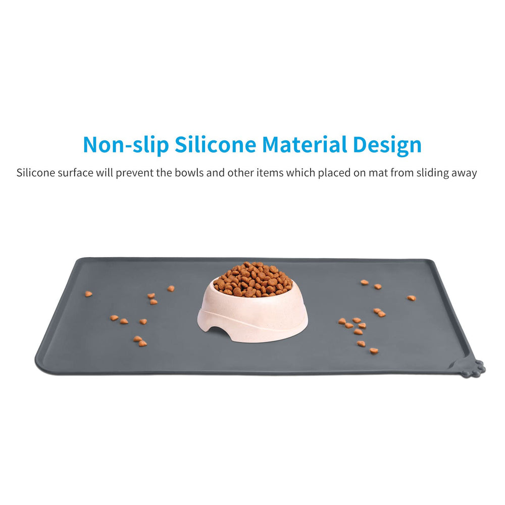 AUDWUD tapis-nourriture-chien-bord-eleve, protège sol des éclaboussures