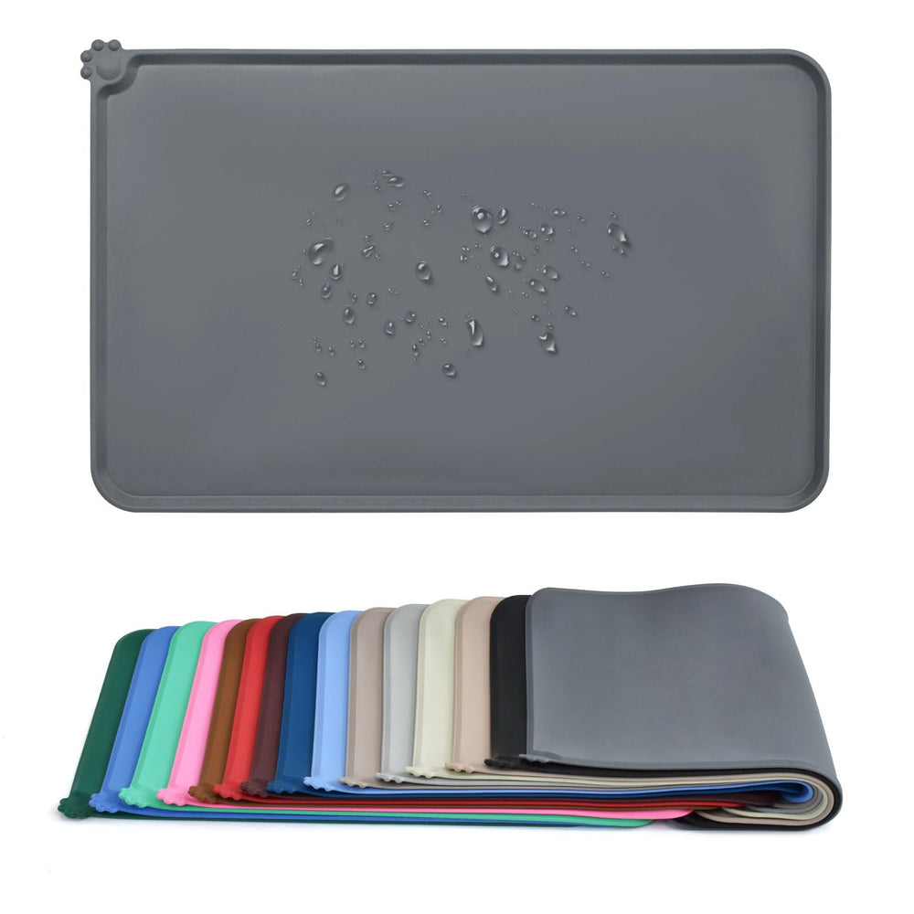AUDWUD tapis-nourriture-chien-silicone anti-glisse, surface sûre pour repas