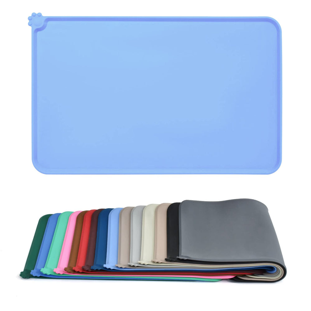 AUDWUD tapis en silicone antidérapant pour repas animal, protège les sols.