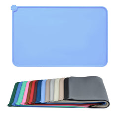 AUDWUD tapis en silicone antidérapant pour repas animal, protège les sols.