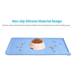 AUDWUD tapis en silicone bordure elevée, évite les déversements sur le sol.