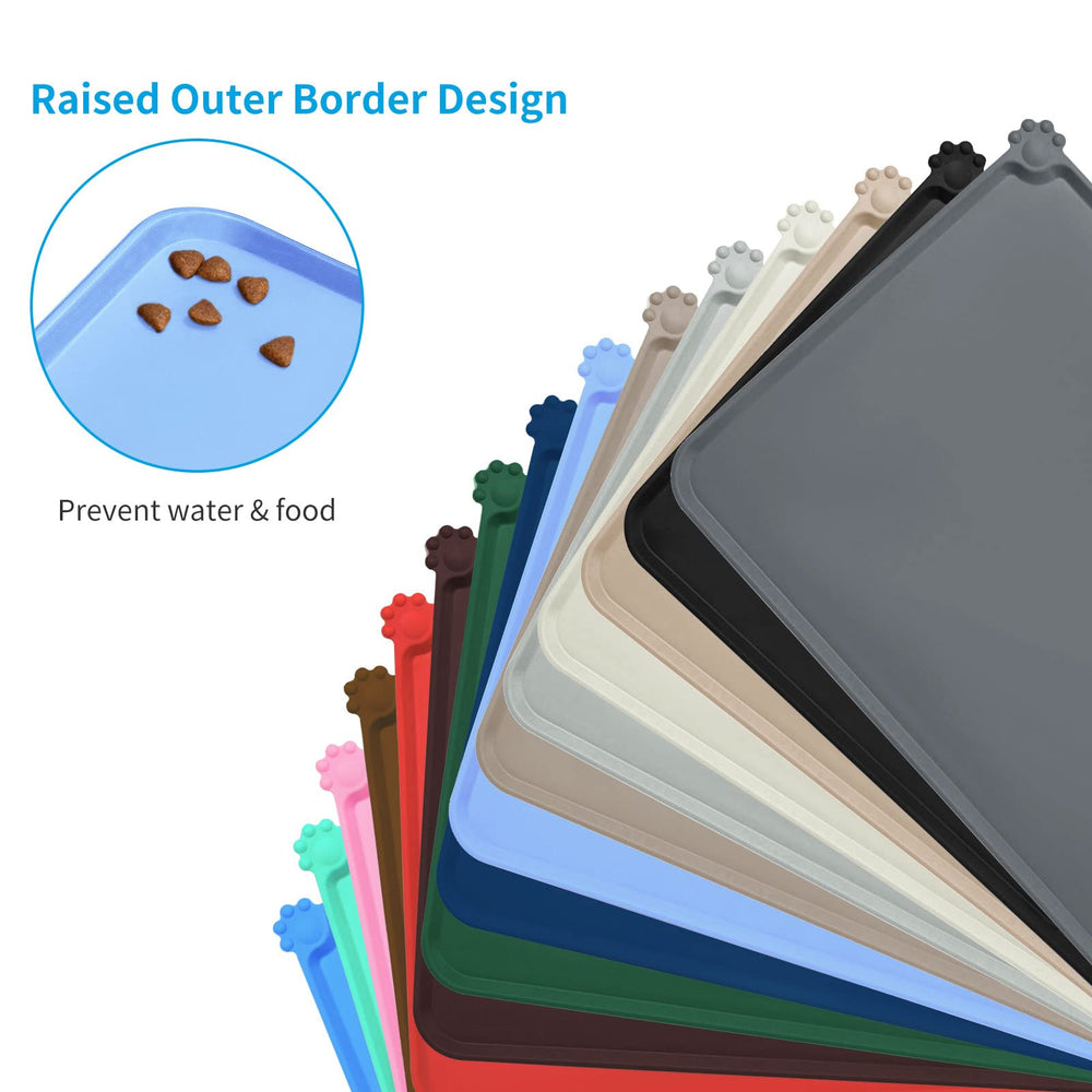 AUDWUD tapis en silicone petites anses pour prise facile et nettoyage rapide.