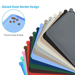 AUDWUD tapis en silicone petites anses pour prise facile et nettoyage rapide.