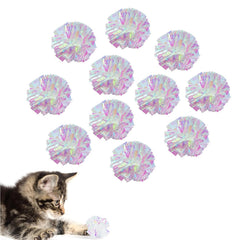 AUEAR boules crinkle 2 pouces, lot de 20, parfaites pour le jeu actif du chat
