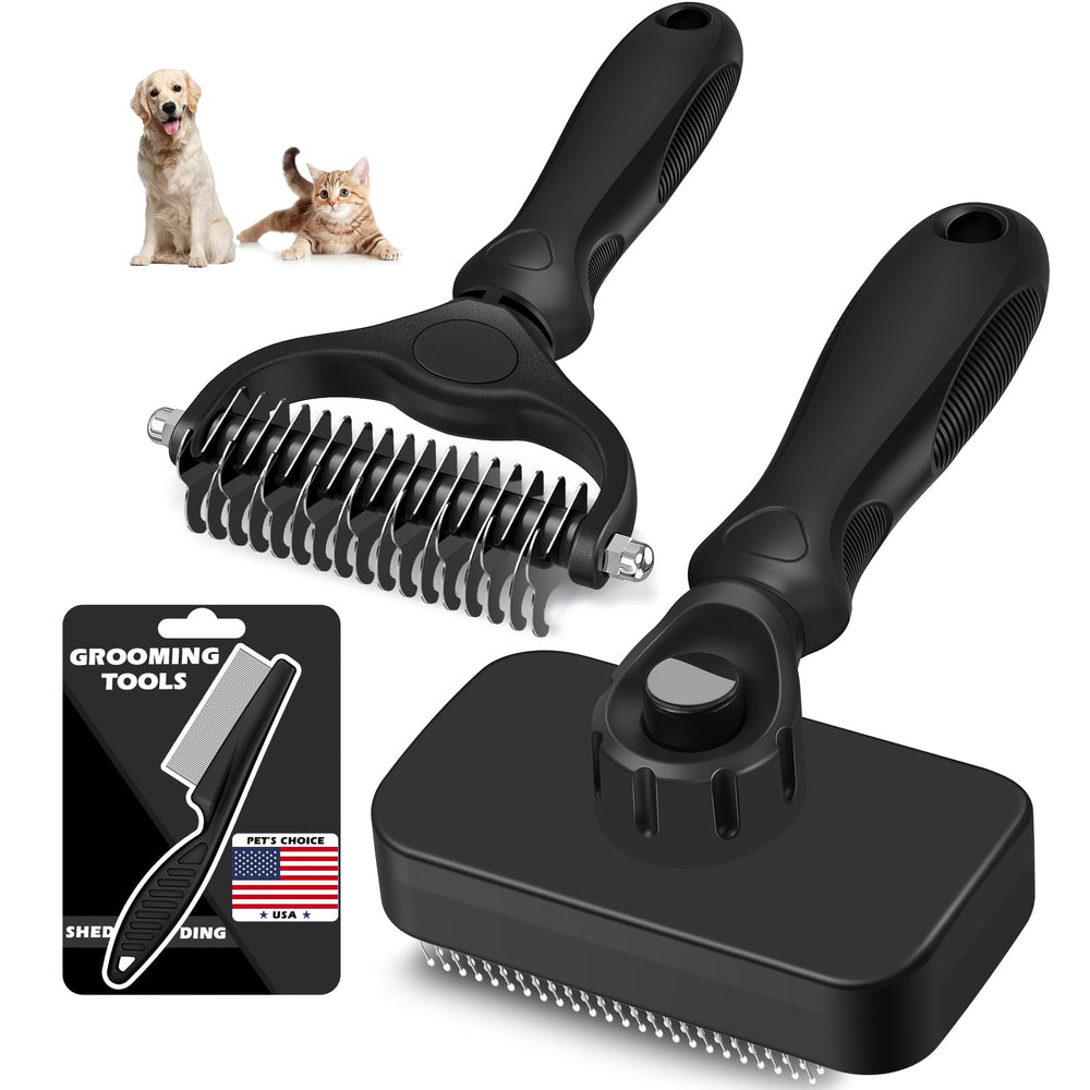 Augwind brosse démêlante auto-nettoyante en action sur le pelage