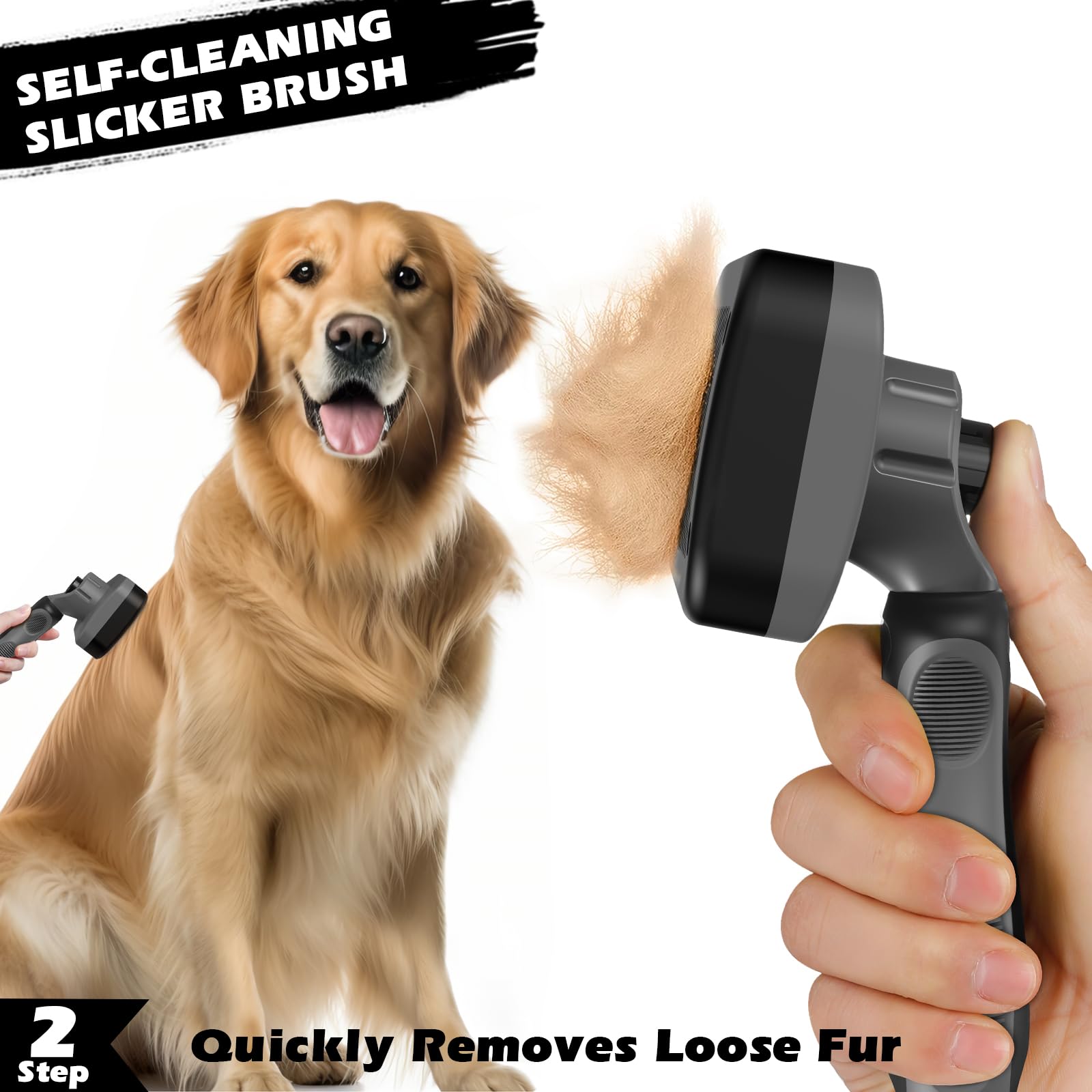 Kit soin poils Augwind 3 pièces pratique et polyvalent pour tout animal.