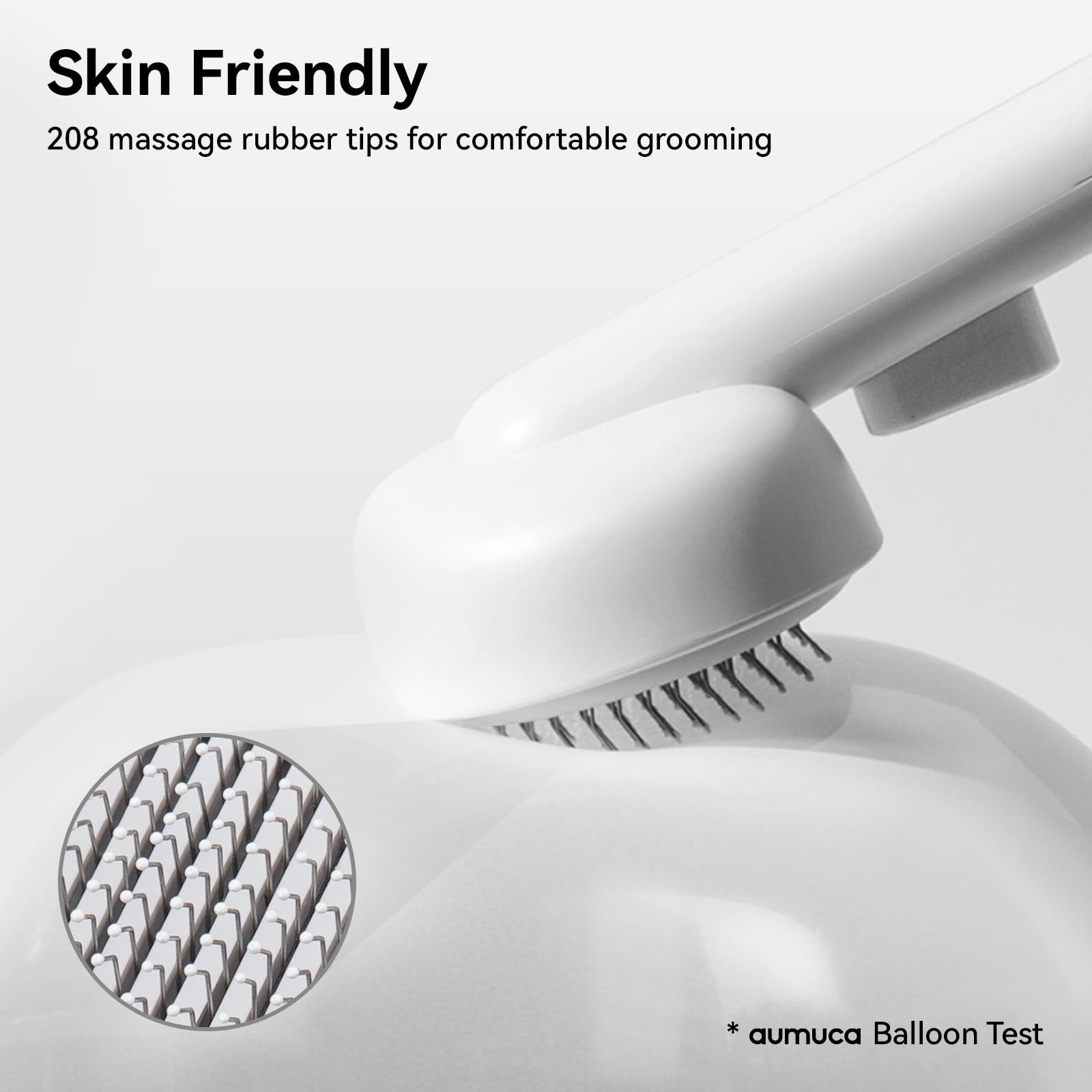 Aciers inox Aumuca renforcés pour une brosse durable et fiable.
