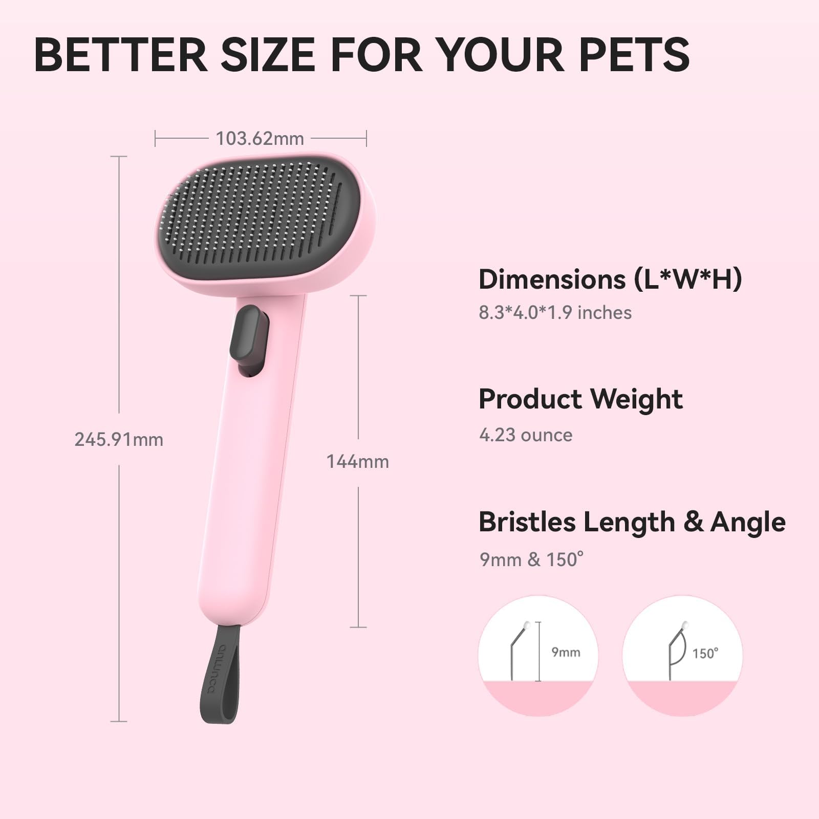 Design et qualité durable de la brosse Aumuca pour chat