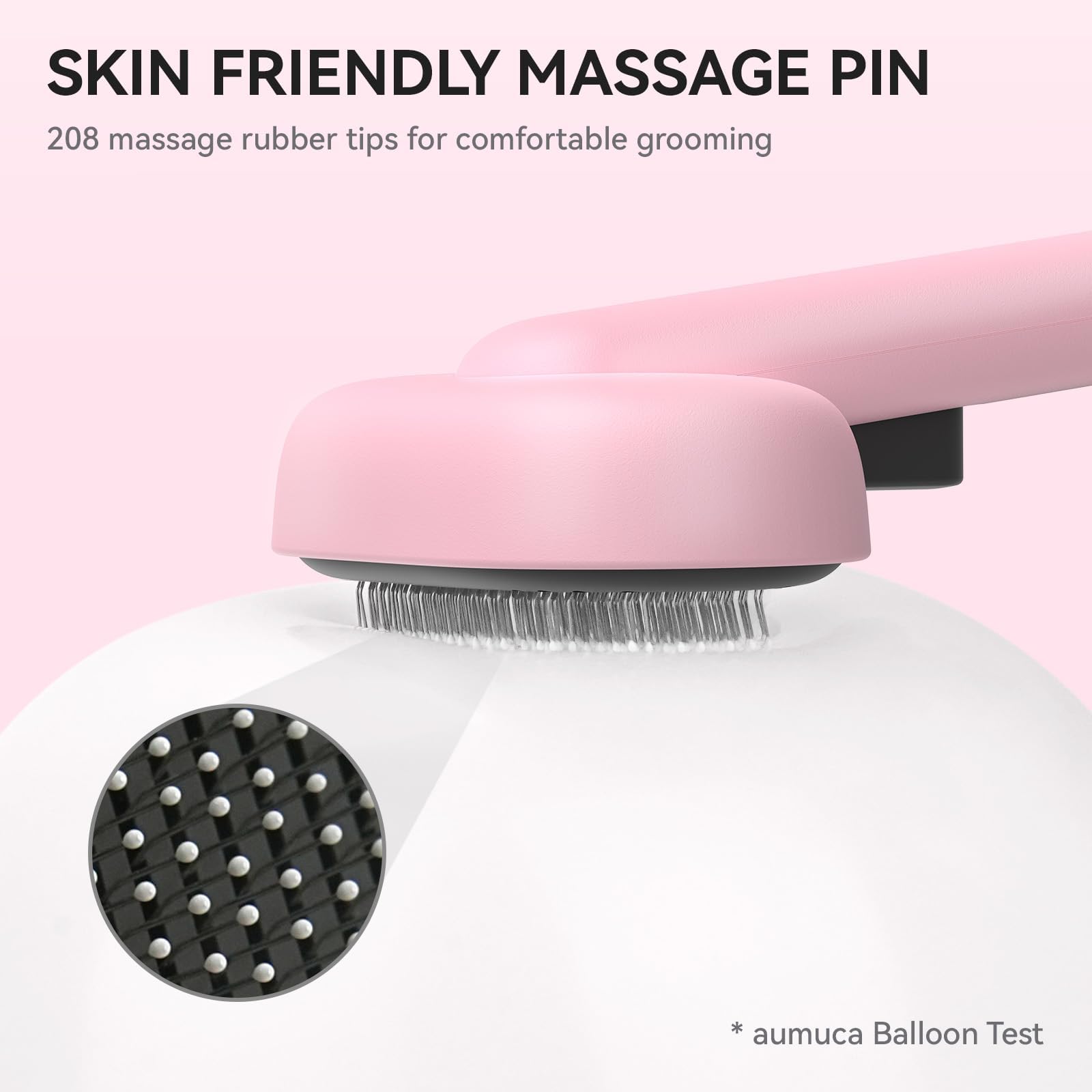 Brosse Aumuca pour poils moyens et longs, démêlage efficace