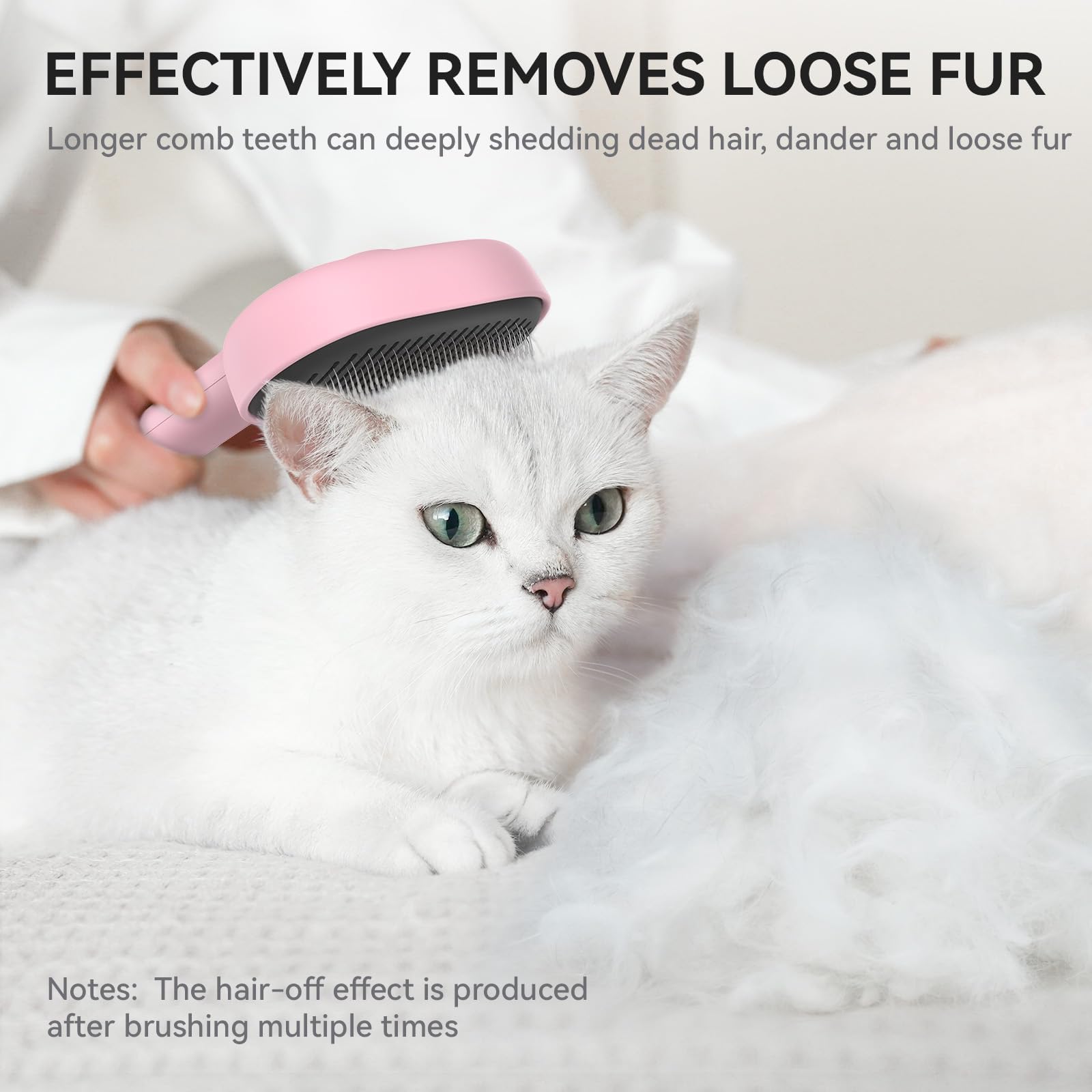 Pointes en résine douces sur la brosse Aumuca, toucher agréable