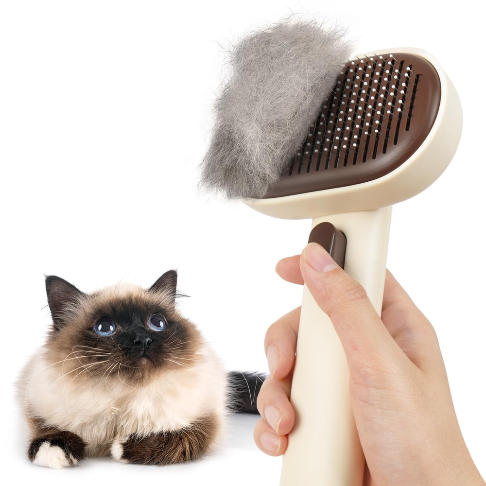 Brosse Aumuca pour chats et chiens éliminant les poils morts en douceur
