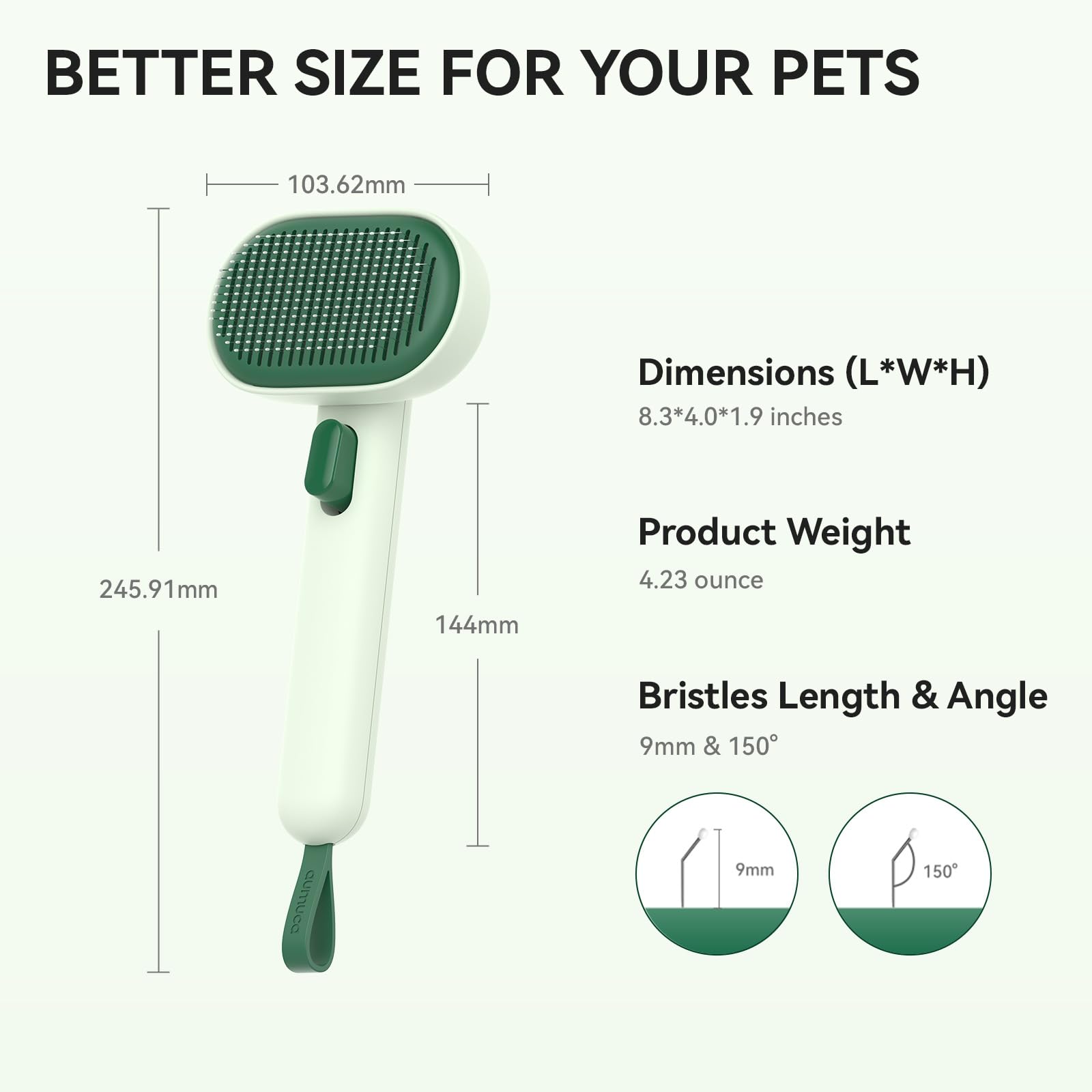 La brosse Aumuca convient à l’utilisation domestique sur plusieurs animaux