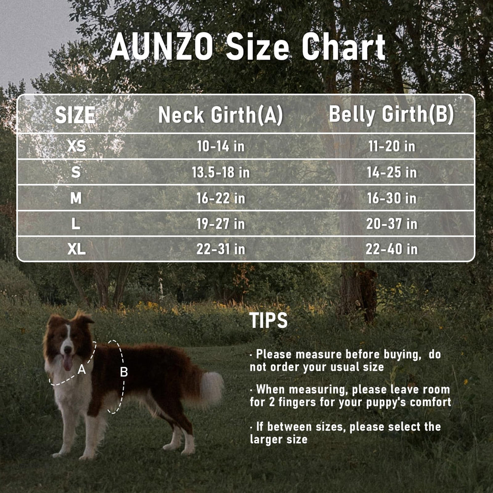 Harnais AUNZO ajustable grande taille pour chiens