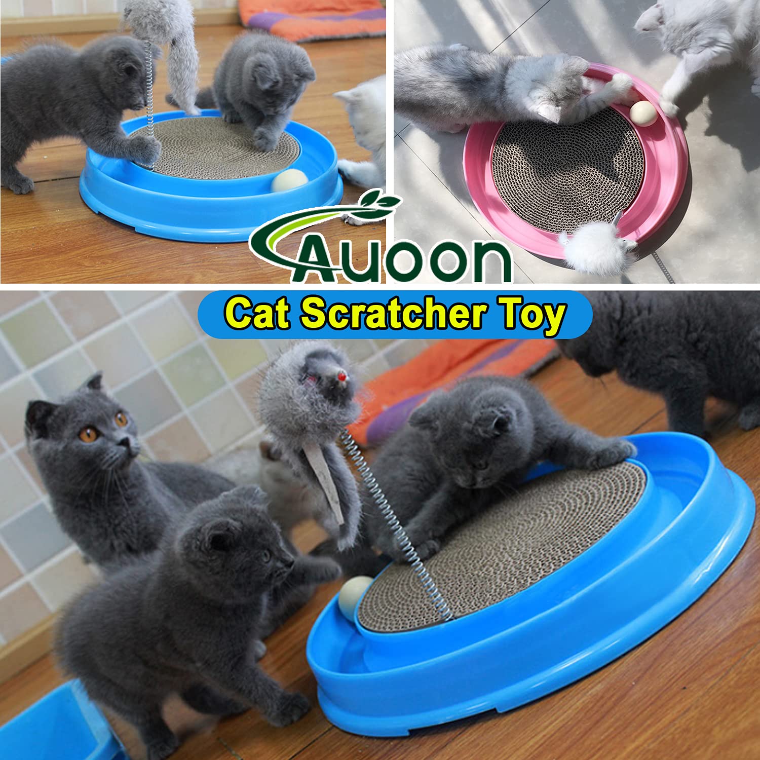 AUOON remplacement grattoir et accessoires éco-responsables bleu