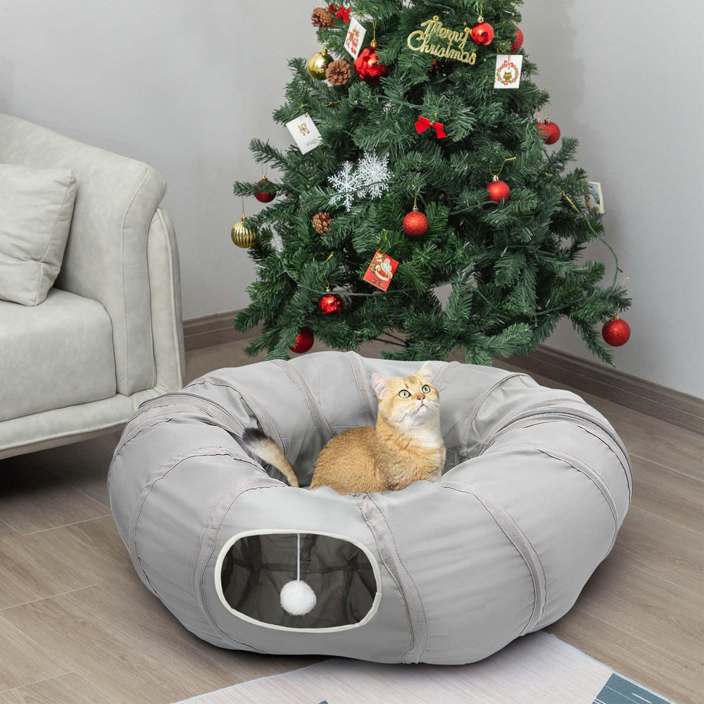 AUOON tunnel-chat-pliable-et-portable: montage rapide et rangement sans outil.