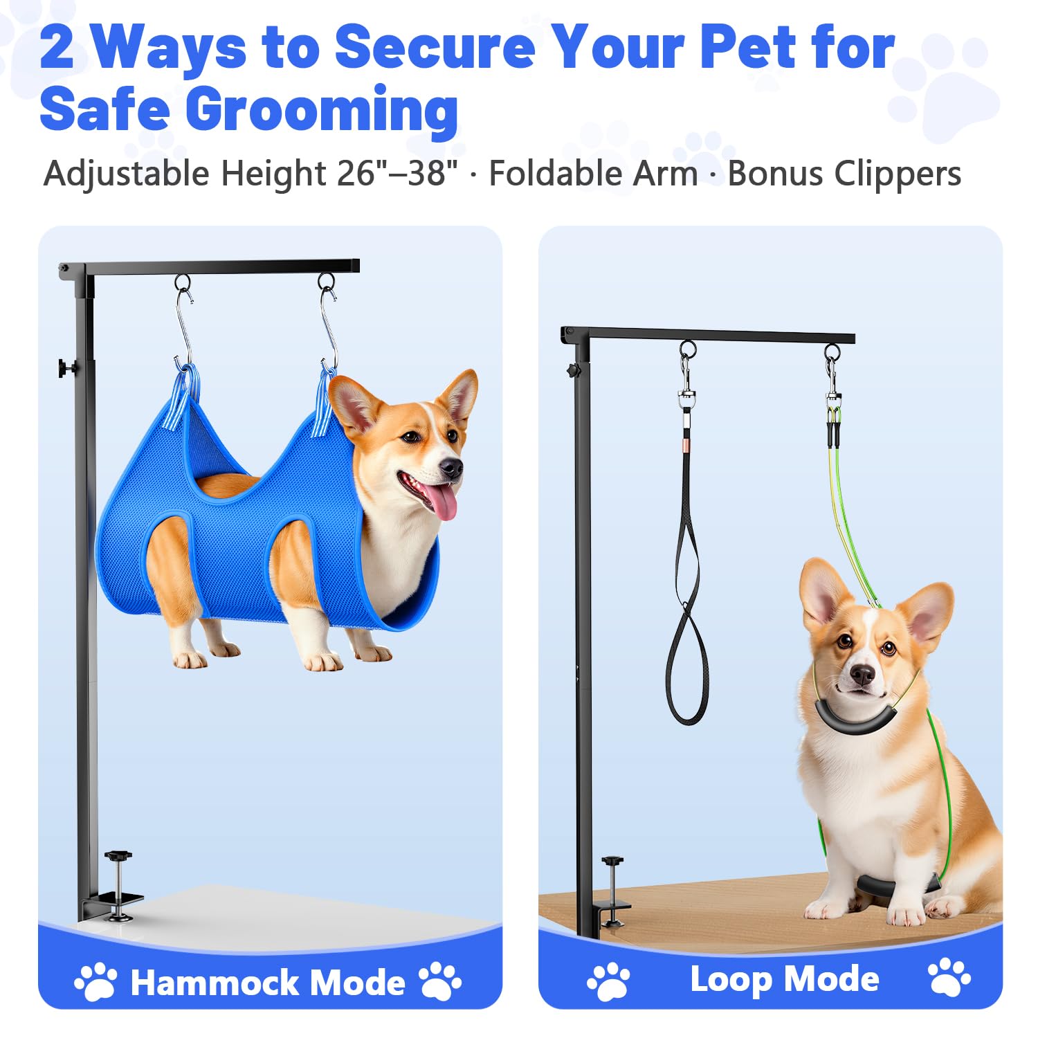 AUORC supports-maintien-double gardant le chien en place en toute sécurité