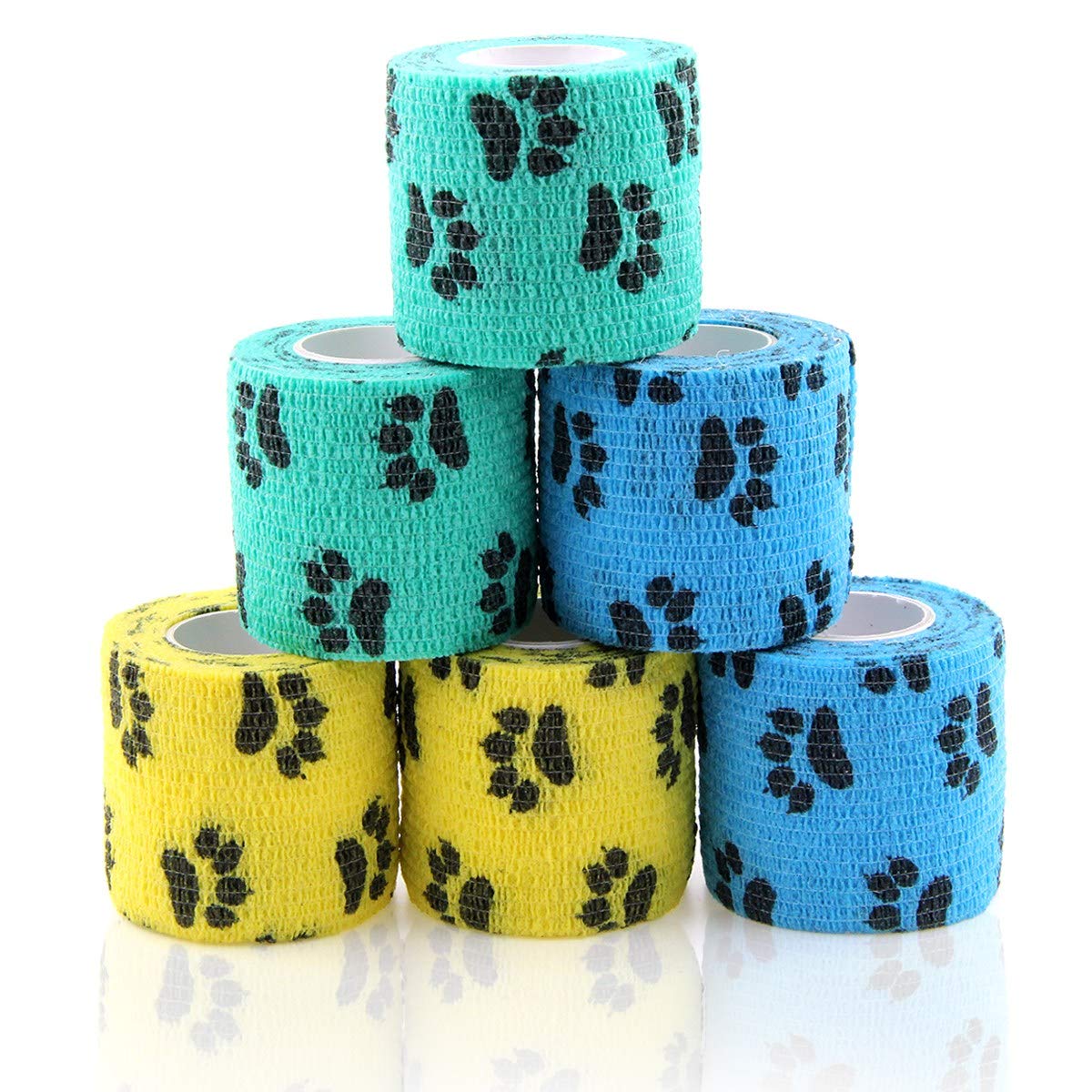 AUPCON Vet Wrap – rouleau 2 pouces, bandage cohesive prêt à panser les animaux.