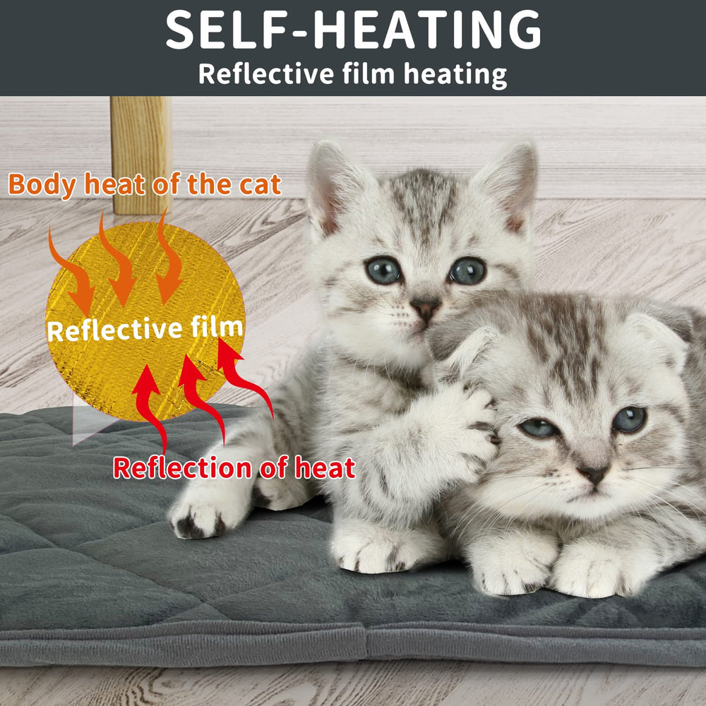 Tapis thermique AUPETEK en peluche, surface douce pour se blottir.