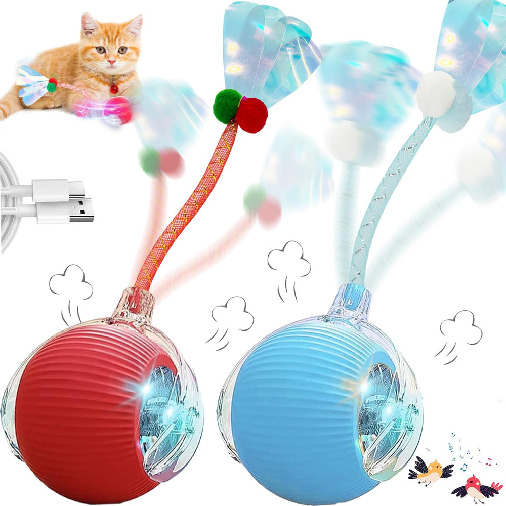 AUPJICX Speedy 2.0 - balle chat interactif, stimulation ludique sur tous les sols.