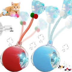 AUPJICX Speedy 2.0 - balle chat interactif, stimulation ludique sur tous les sols.