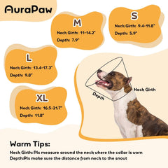 AuraPaw Cône Chien Pliable — permet manger sans retirer le cône.