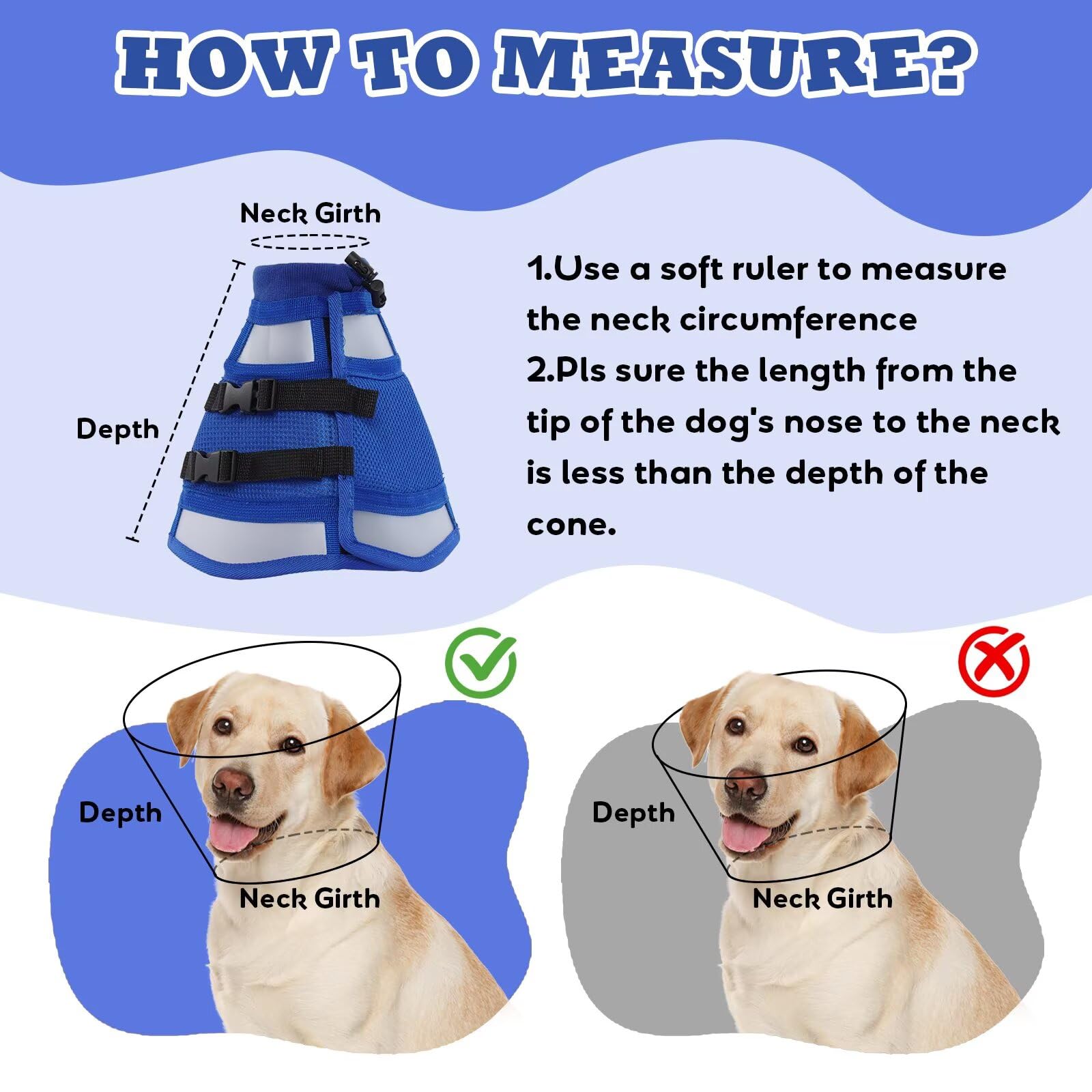 AuraPaw cone protection pour plaies, convient après chirurgie et soins.