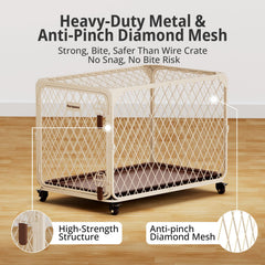 Aurapaws cage pour chien avec verrou double assure la securite lors des sessions de jeu.