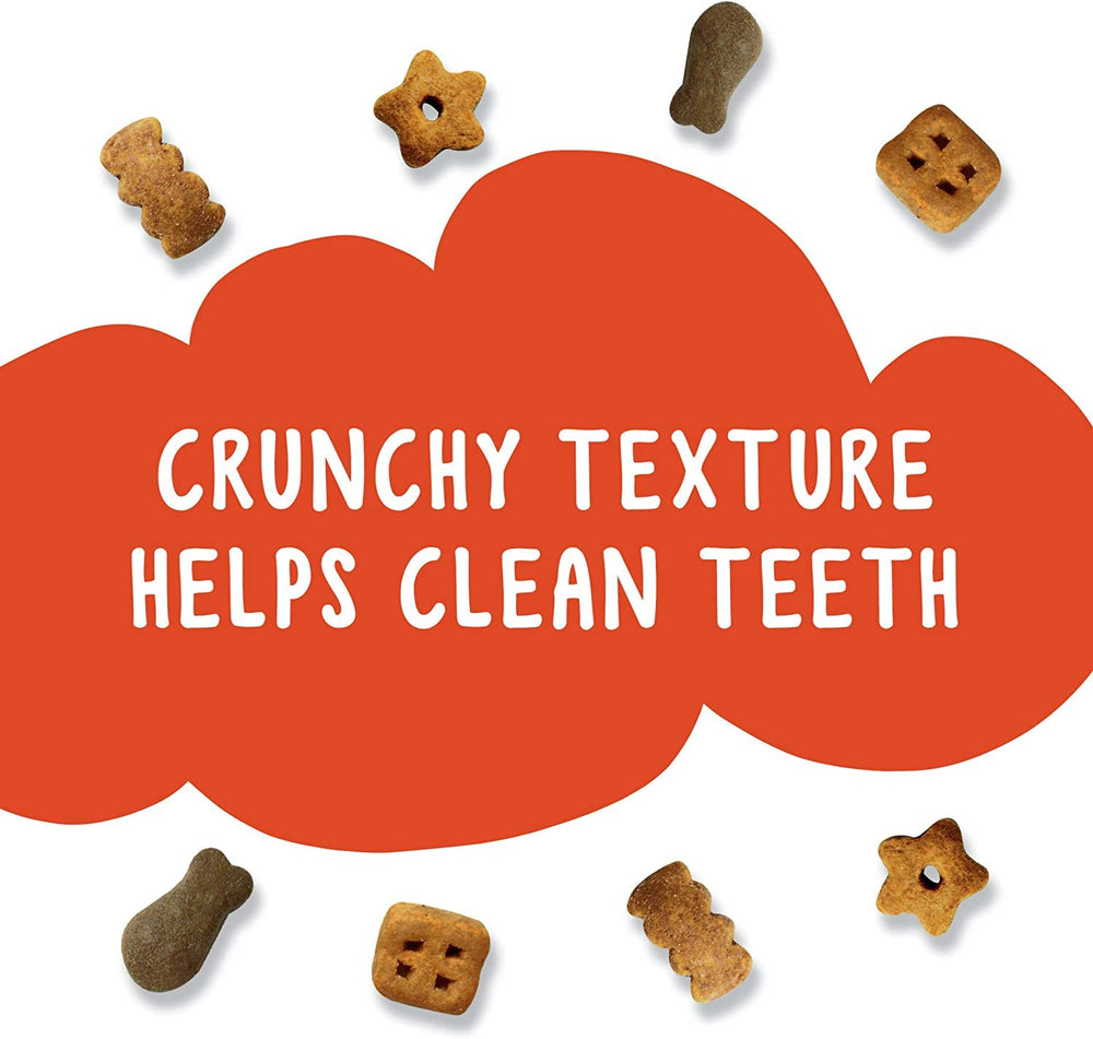 Texture croquante montrée, peut aider à nettoyer les dents du chat.