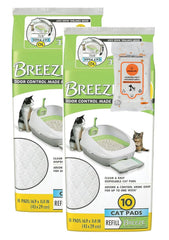 Aurora Pet Tidy Cat Breeze Pads refills : deux paquets absorbants et pratiques pour la litière