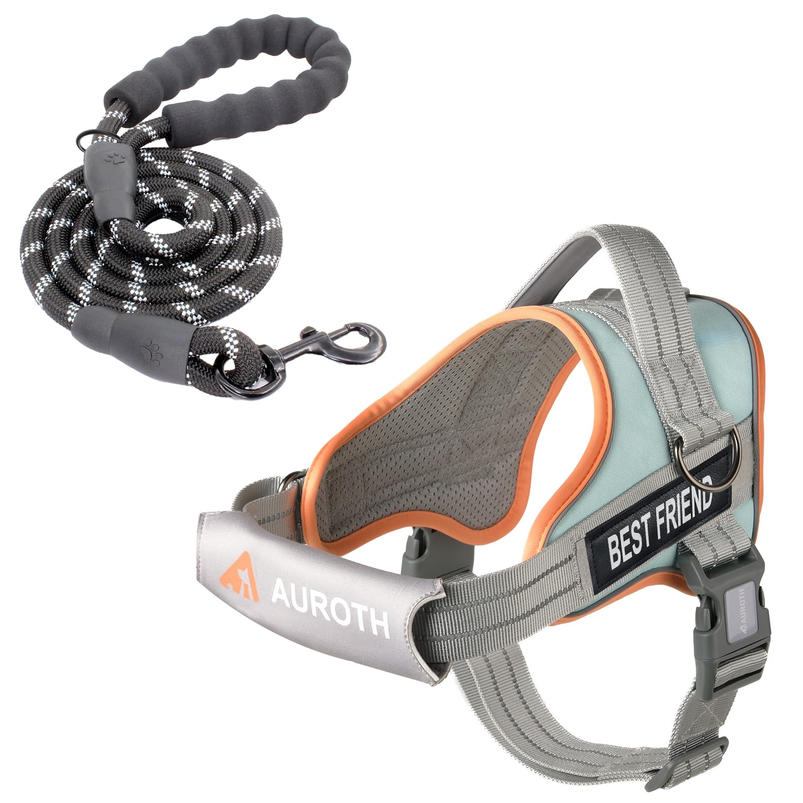 AUROTH ensemble harnais et laisse pour chien, pratique et sans tirage